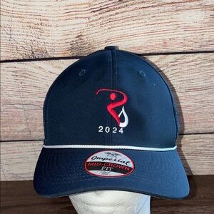 NWT Imperial Navy Blue Golf 2024 Mid-Crown Cap Ulterra Logo